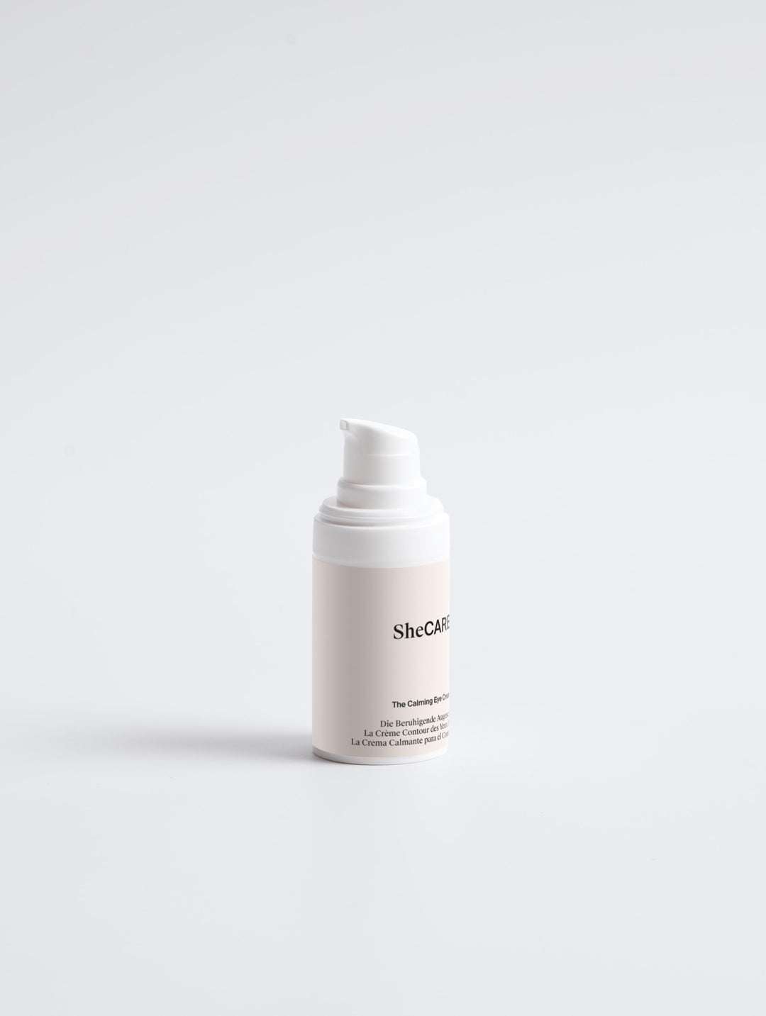 The Calming Eye Cream von SheCARE – COSMOS NATURAL zertifizierte Augencreme mit Bio-Hanfsamenöl, Wild-Mango-Butter und Hyaluronsäure für empfindliche Augen