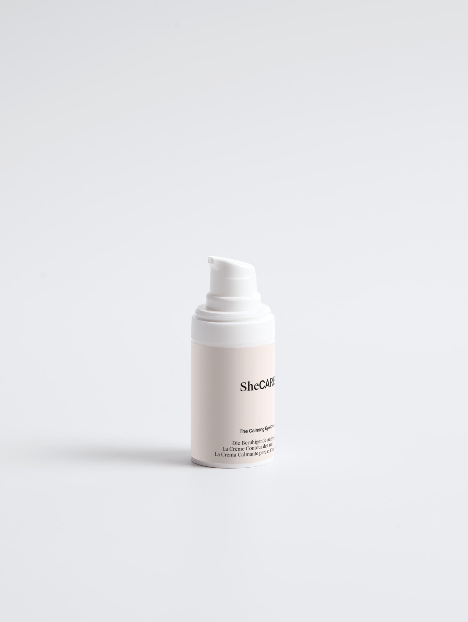 The Calming Eye Cream von SheCARE – COSMOS NATURAL zertifizierte Augencreme mit Bio-Hanfsamenöl, Wild-Mango-Butter und Hyaluronsäure für empfindliche Augen