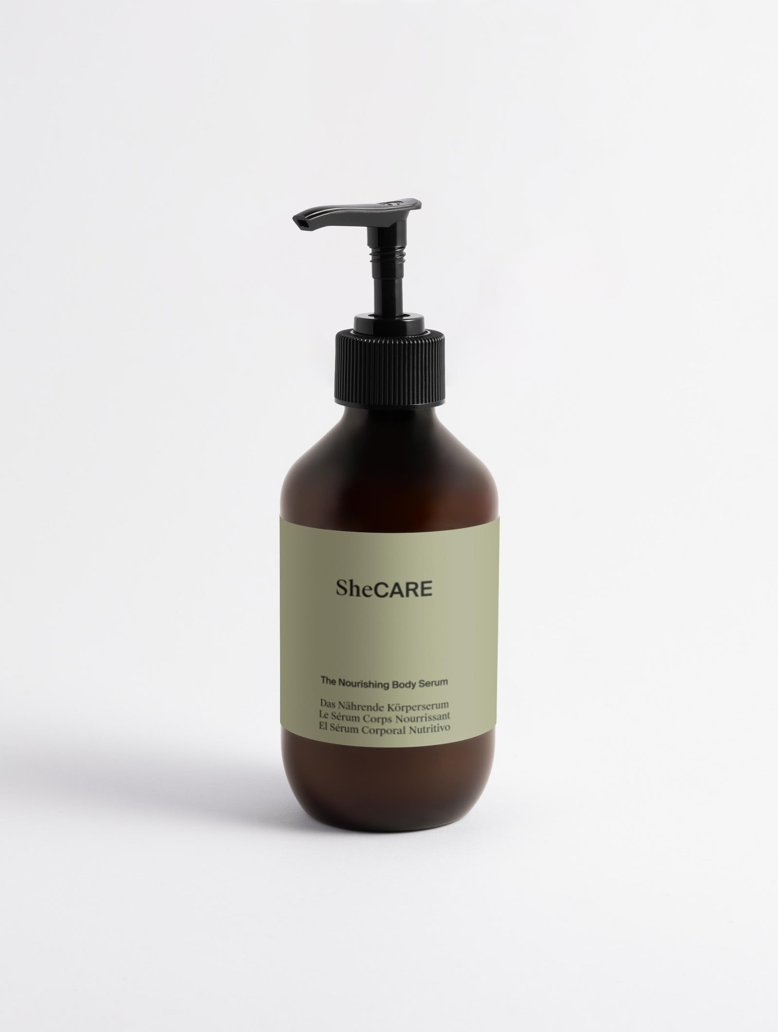 SheCARE Nourishing Body Serum mit Jojobaöl und Hyaluronsäure für trockene Körperhaut